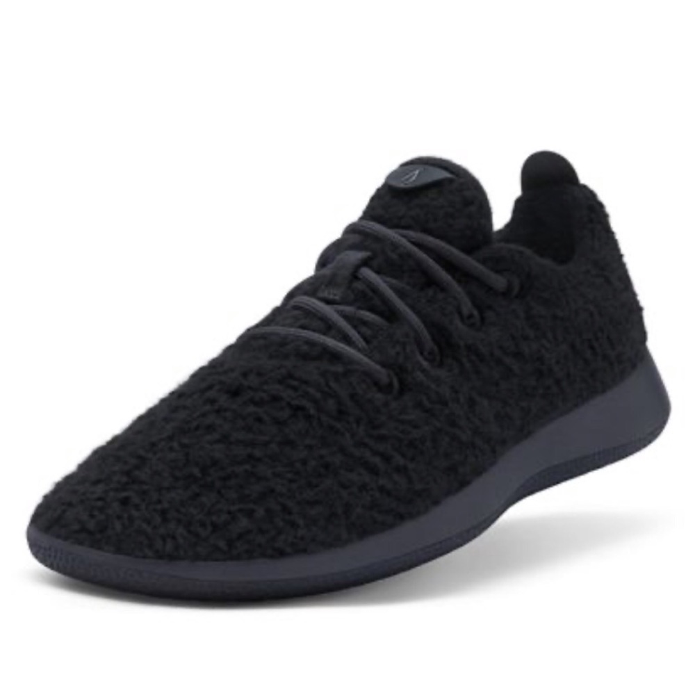 Allbirds Women Wool Runner Fluffy Sherpa Black Shoes Sz 8